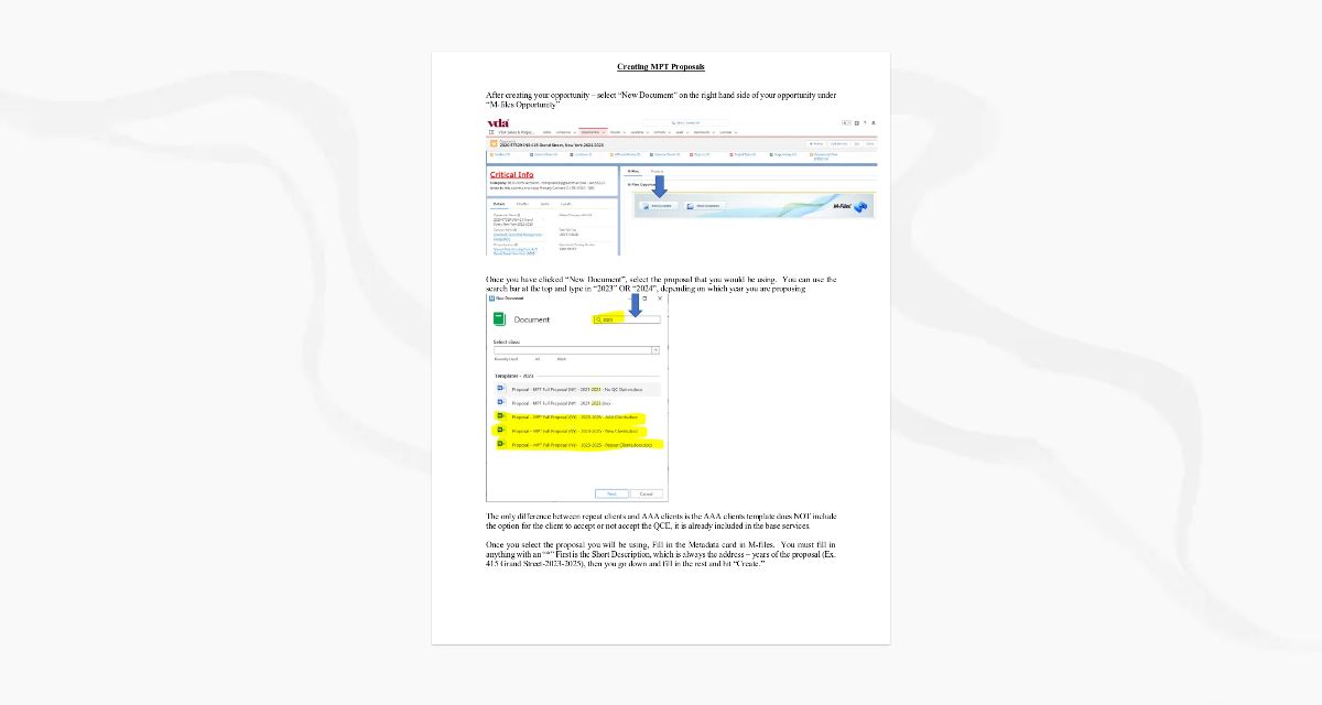 Creating an MPT Proposal 2023